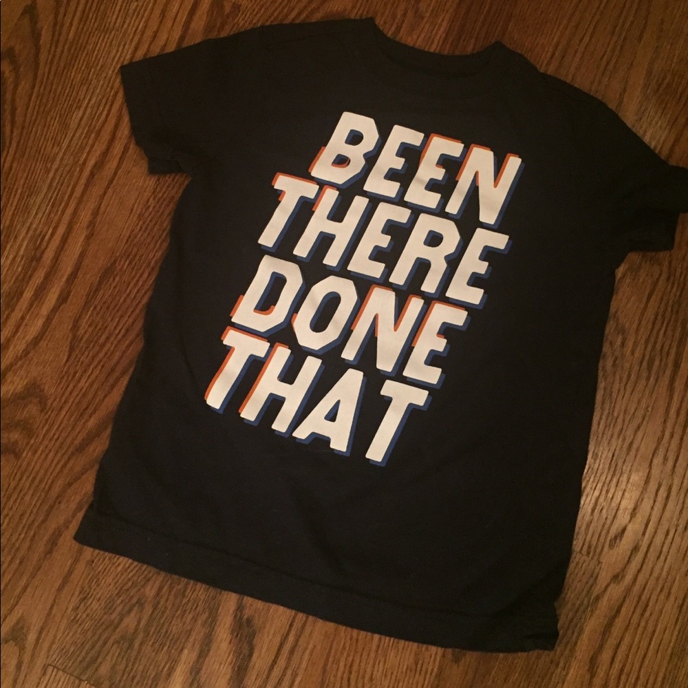Navy blue boys tee shirt